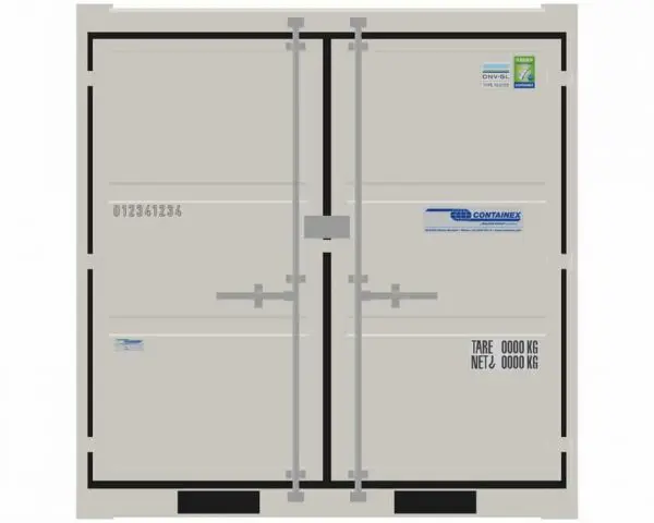 10ft Shipping Container – Secure Steel Storage Container – Wind & Watertight (WWT) – White - Image 4