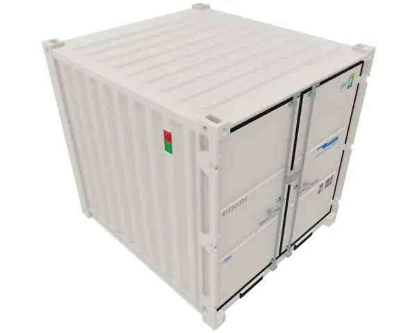 10ft Shipping Container – Secure Steel Storage Container – Wind & Watertight (WWT) – White - Image 5