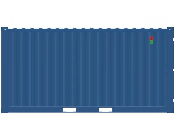 15ft Shipping Container – Secure Steel Storage Container – Wind & Watertight (WWT) – Blue - Image 2