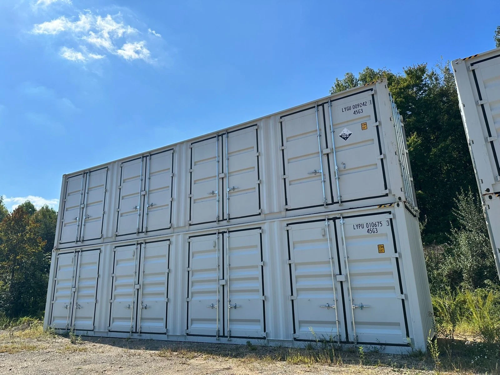 40ft High Cube 4-Door Open Side Shipping Container – One Trip Easy Access Container