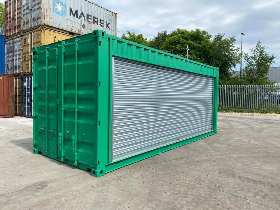 20ft Shipping Container with Full Side Roller Door for Sale Australia – Secure Roller Shutter Storage Container