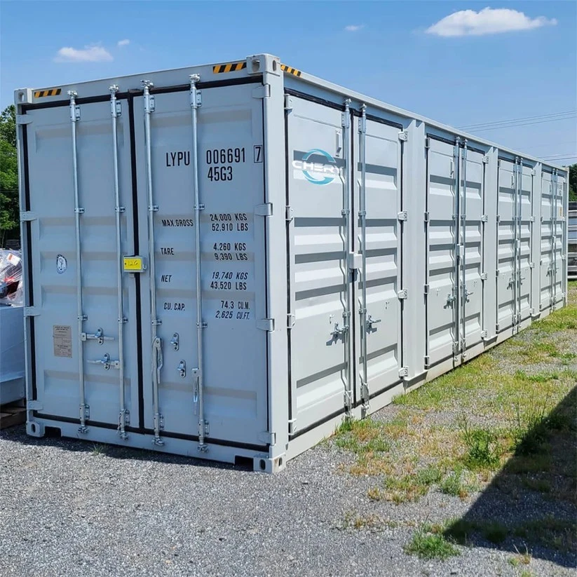 40ft High Cube 4-Door Open Side Shipping Container – One Trip Easy Access Container - Image 3
