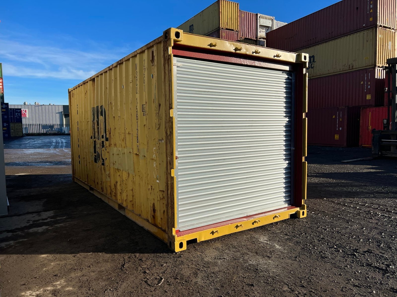 20ft Shipping Container with Front Roller Shutter Door – Secure Storage Container for Sale - Image 4
