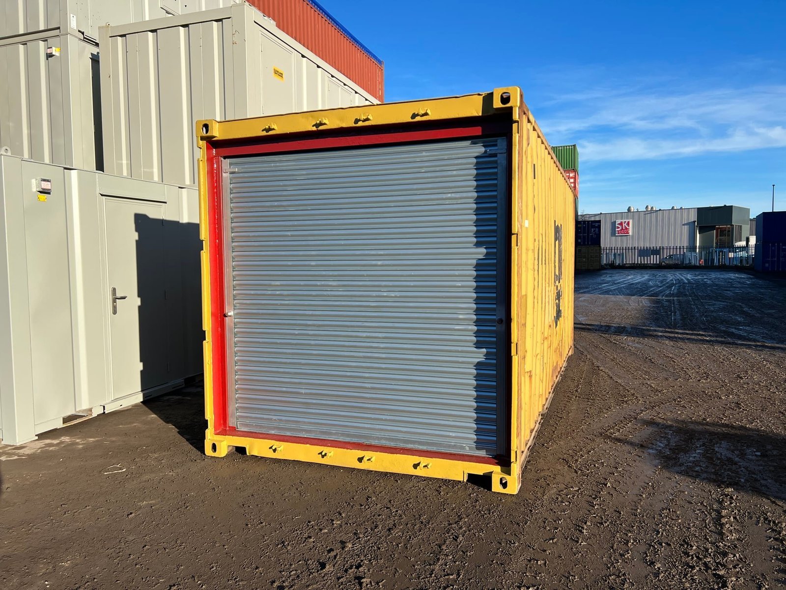 20ft Shipping Container with Front Roller Shutter Door – Secure Storage Container for Sale