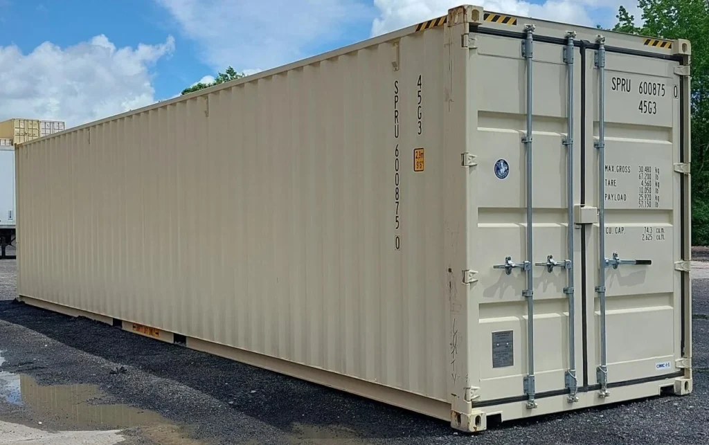 40ft High Cube Open Side Shipping Container – 4 Side Access Doors | One Trip