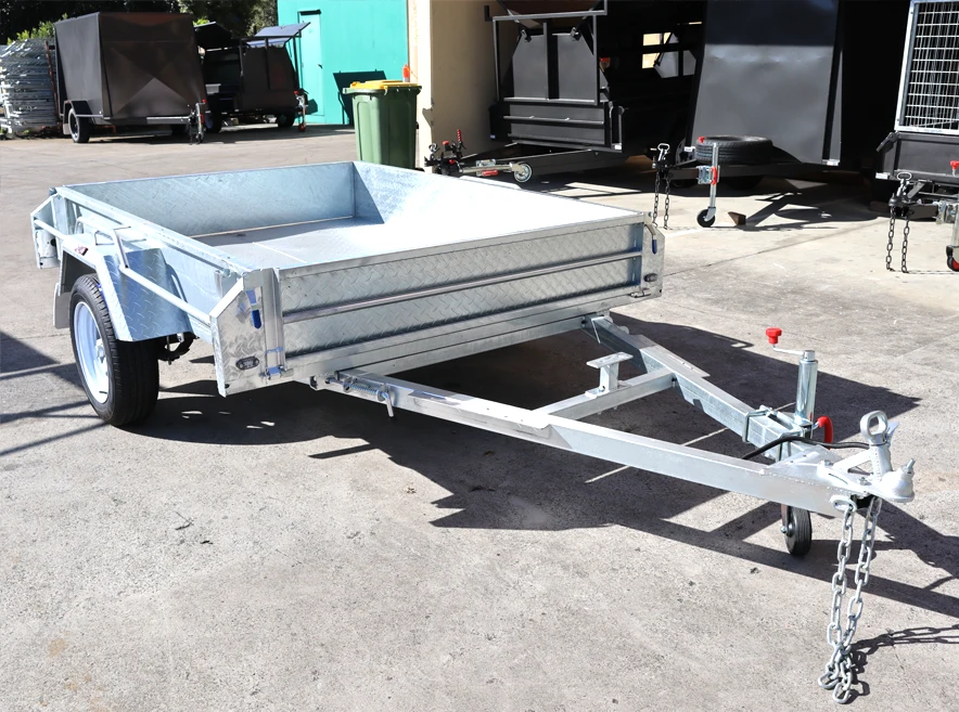 7x5 Heavy Duty Galvanised Single Axle Box Trailer with Tilt Function - Image 2