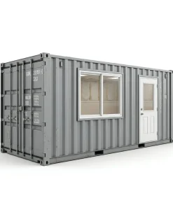 20ft Portable Office Container – Converted Shipping Container Office Grey