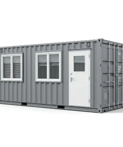 20ft Portable Office Container – Mobile Site Office Shipping Container Grey