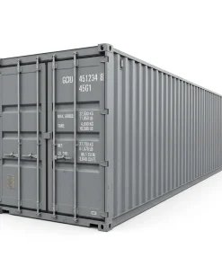 45ft High Cube Shipping Container – One Trip Extra Long Storage Container Grey