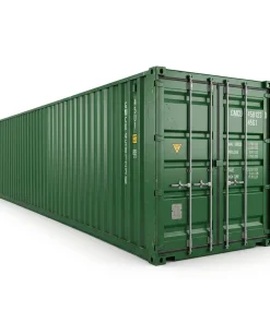 45ft High Cube Shipping Container – One Trip Green Extra Long Storage Container