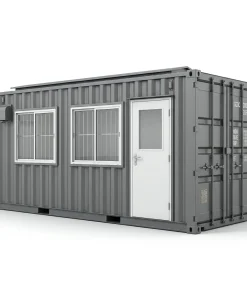 20ft Portable Office Container – Converted Site Office Shipping Container Grey