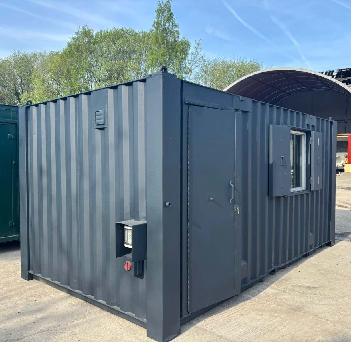 20ft Anti Vandal Office & Canteen Container for Sale Australia – Secure Site Office with Staff Break Room
