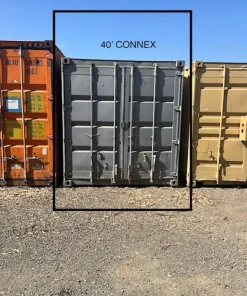 40ft Double Door Shipping Container with Internal Shelving – Used Storage Container