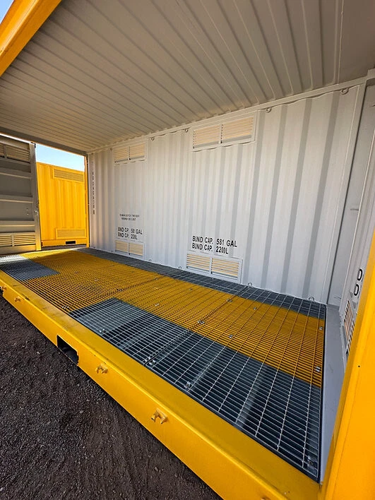 20ft Dangerous Goods Storage Container – DG Bunded Chemical Storage Container for Sale Australia