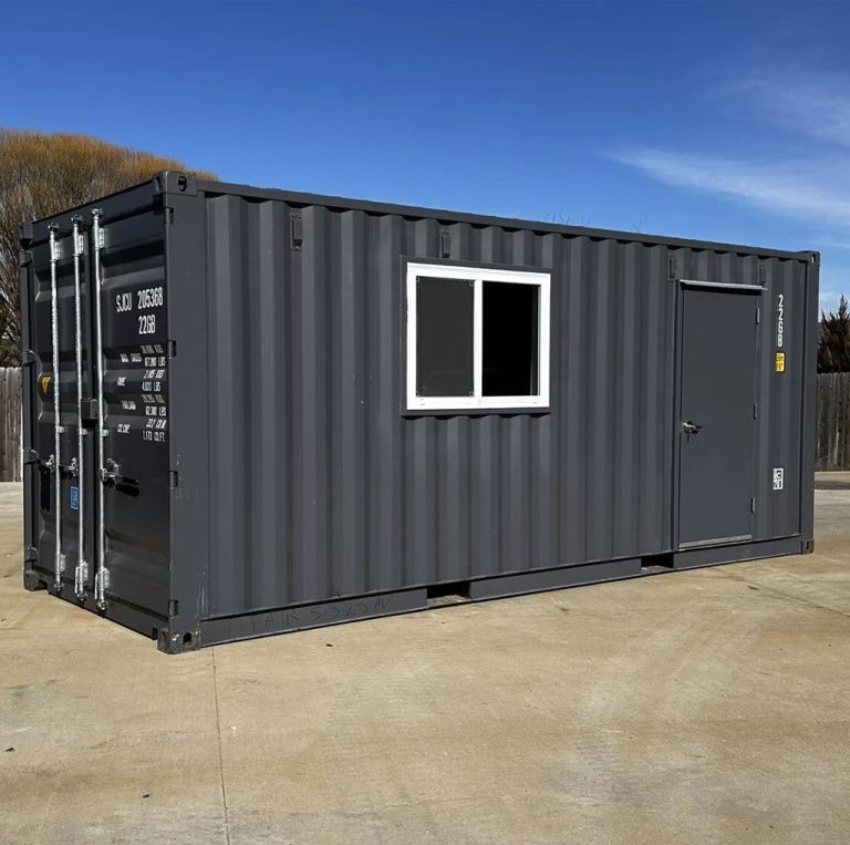 20ft Insulated Shipping Container Office with Air Conditioning – Portable Site Office Container - Image 4