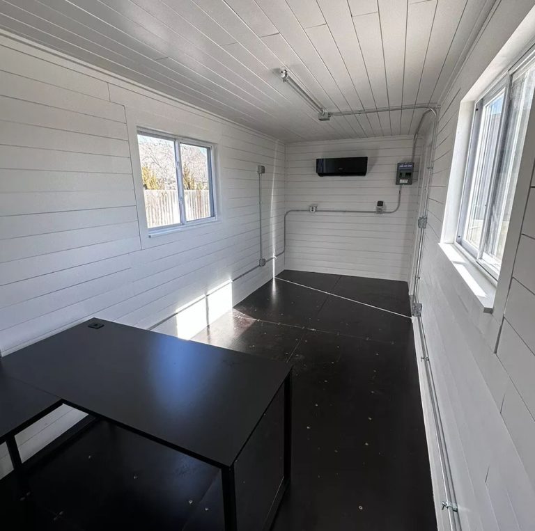 20ft Insulated Shipping Container Office with Air Conditioning – Portable Site Office Container - Image 2