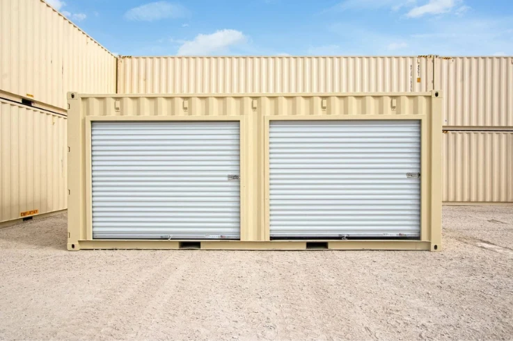 20ft Shipping Container with 2 Roll-Up Doors – New One Trip Secure Storage Unit - Image 3