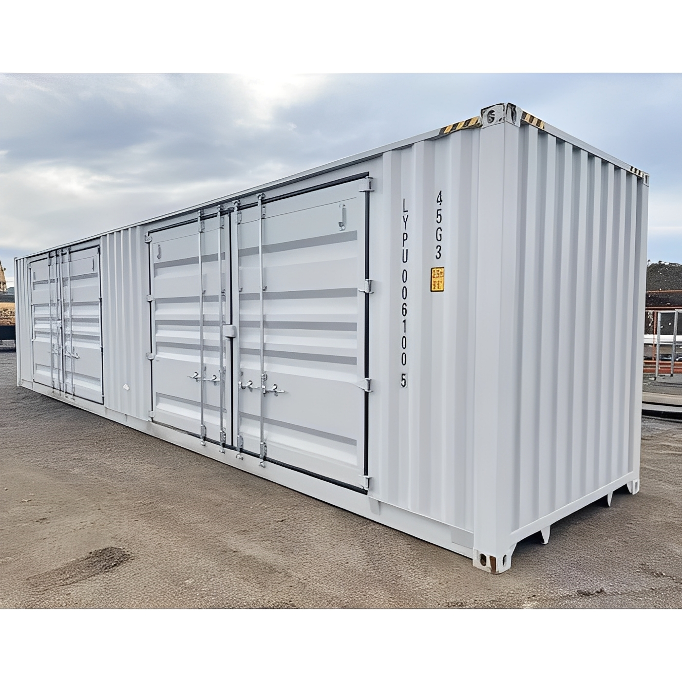 40ft High Cube Shipping Container with 2 Side Doors – New One Trip Multi-Access Storage Container - Image 2