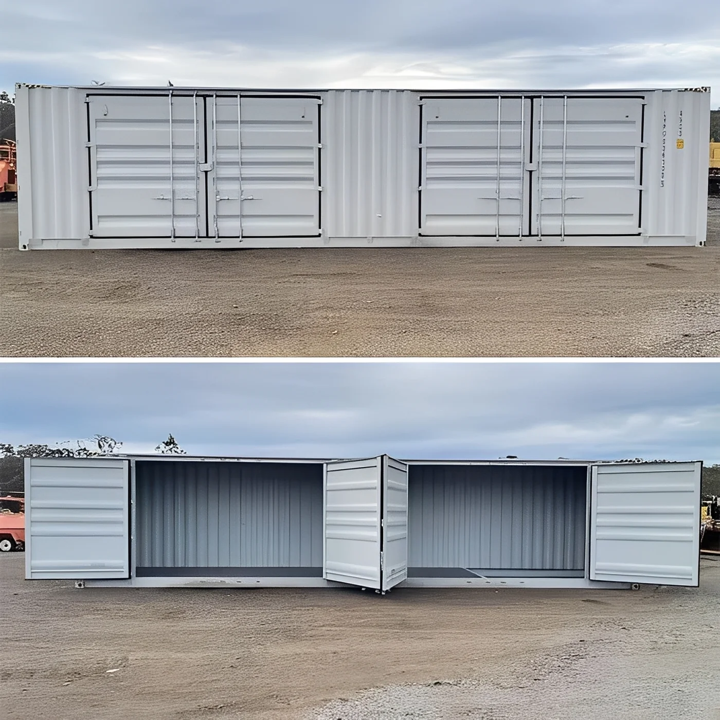40ft High Cube Shipping Container with 2 Side Doors – New One Trip Multi-Access Storage Container - Image 3