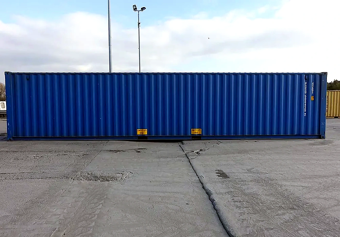 40ft Double Door Tunnel Shipping Container – New One Trip | Doors at Both Ends - Image 2