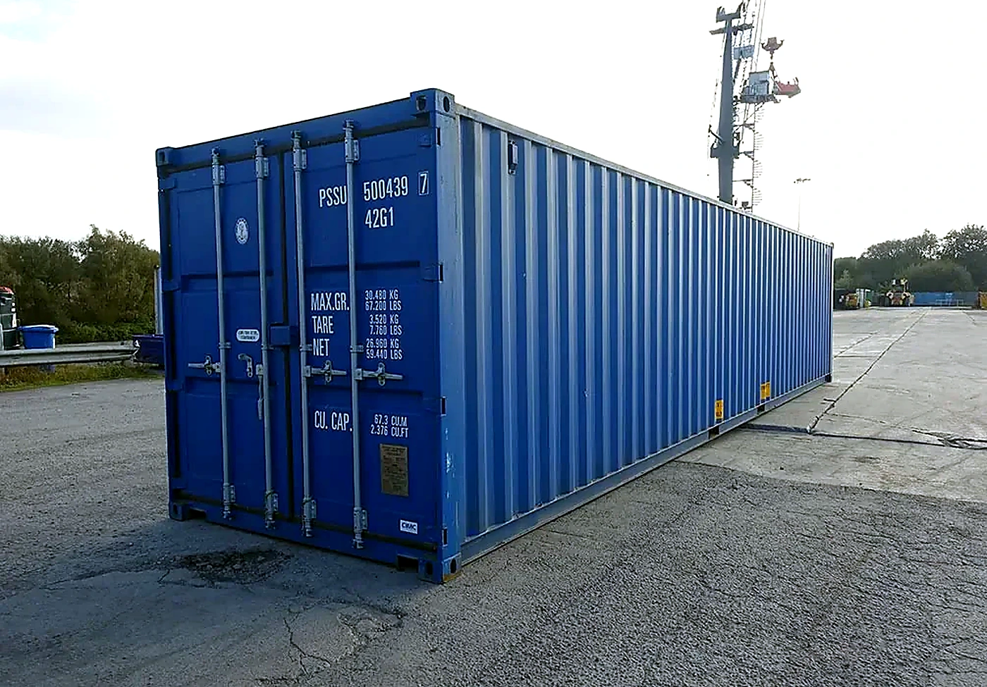 40ft Double Door Tunnel Shipping Container – New One Trip | Doors at Both Ends