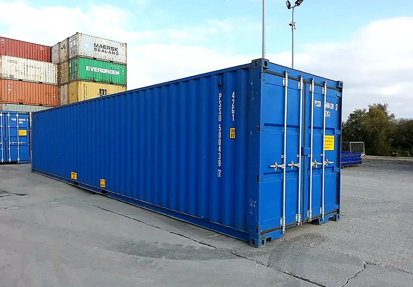 40ft Double Door Tunnel Shipping Container – New One Trip | Doors at Both Ends - Image 4