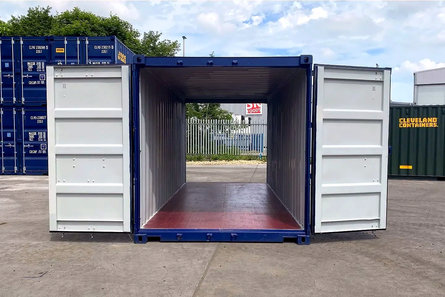 20ft Tunnel Shipping Container with Double End Doors – New One Trip | CSC Plated