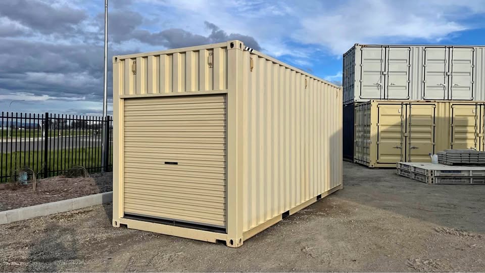20ft High Cube Shipping Container with Roller Door – Extra Height Secure Storage Unit